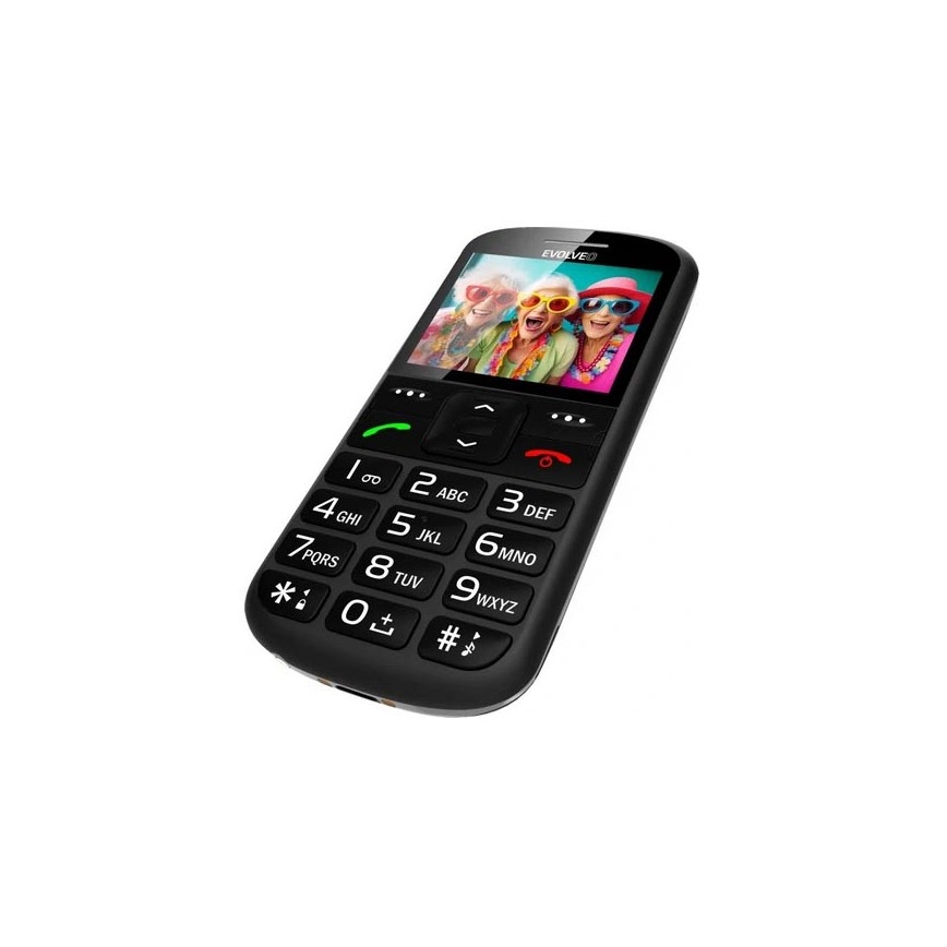 Evolveo - EasyPhone XS, mobiele telefoon voor senioren, zwart