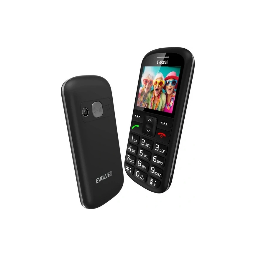 Evolveo - EasyPhone XS, mobiele telefoon voor senioren, zwart