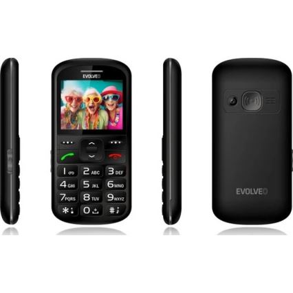 Evolveo - EasyPhone XS, mobiele telefoon voor senioren, zwart
