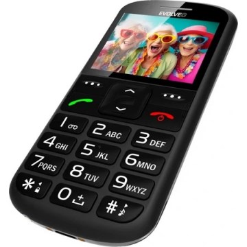 Evolveo - EasyPhone XS, seniorentelefoon, zwart