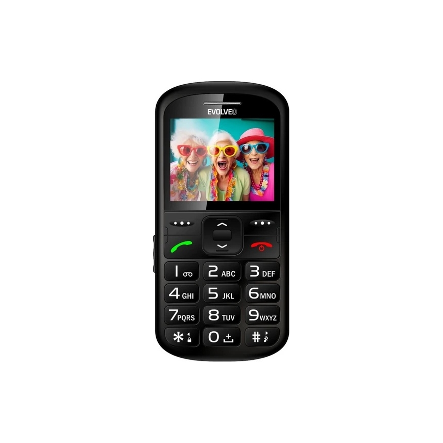 Evolveo - EasyPhone XS, seniorentelefoon, zwart