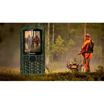 Evolveo - StrongPhone H1, waterdichte Dual-SIM-telefoon, jachtcamouflage