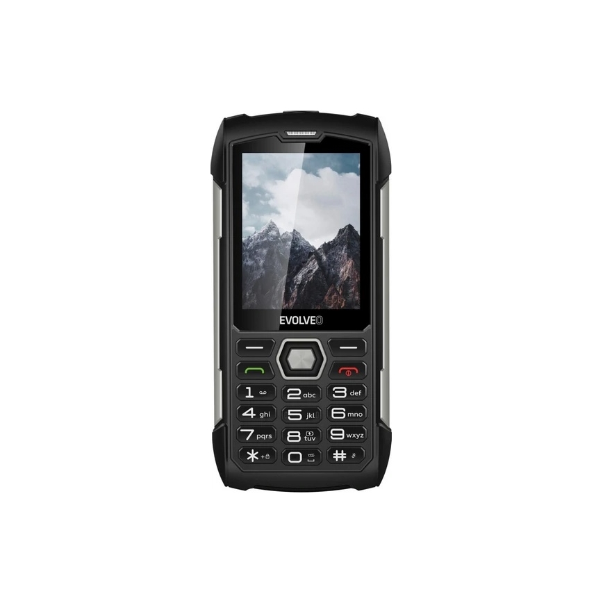 Evolveo - StrongPhone H1, waterdichte Dual SIM-telefoon, zwart-zilver
