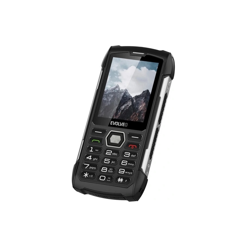 Evolveo - StrongPhone H1, waterdichte Dual SIM-telefoon, zwart-zilver