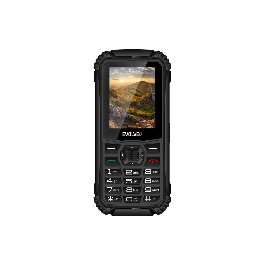 Evolveo - StrongPhone Q1, waterdichte Dual SIM-telefoon, zwart