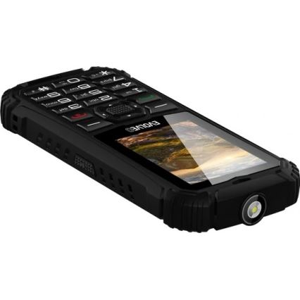 Evolveo - StrongPhone Q1, waterdichte Dual SIM-telefoon, zwart