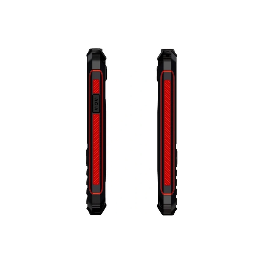 Evolveo - StrongPhone W4, waterdichte Dual SIM-telefoon, zwart-rood