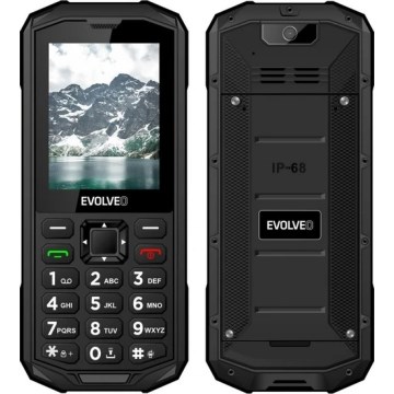 Evolveo - StrongPhone X5, waterdichte Dual-SIM-telefoon, zwart-grijs