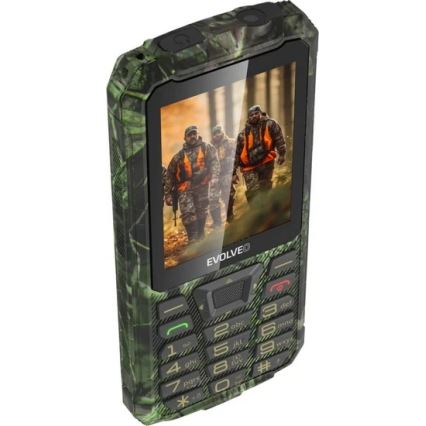 Evolveo - StrongPhone Z6, waterdichte Dual SIM-telefoon in jachtcamouflage