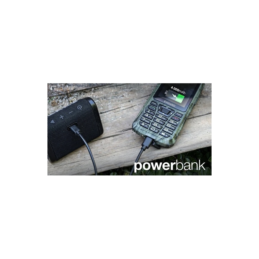 Evolveo - StrongPhone Z6, waterdichte Dual SIM-telefoon in jachtcamouflage