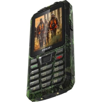 Evolveo - StrongPhone Z6, waterdichte Dual SIM-telefoon, jachtcamouflage