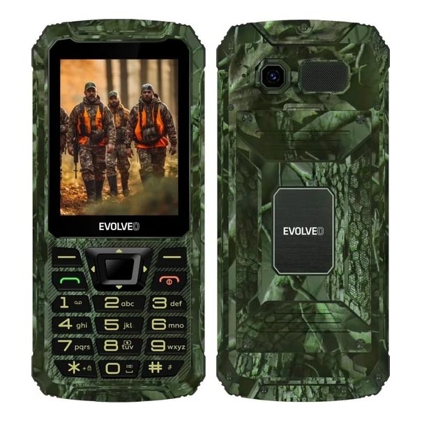 Evolveo - StrongPhone Z6 waterdichte Dual SIM-telefoon met jachtcamouflage