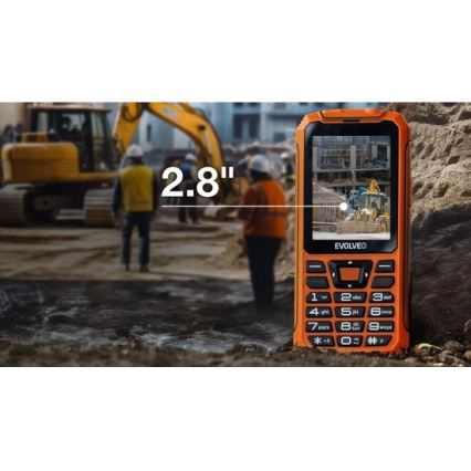 Evolveo - StrongPhone Z6, waterdichte Dual-SIM-telefoon, oranje