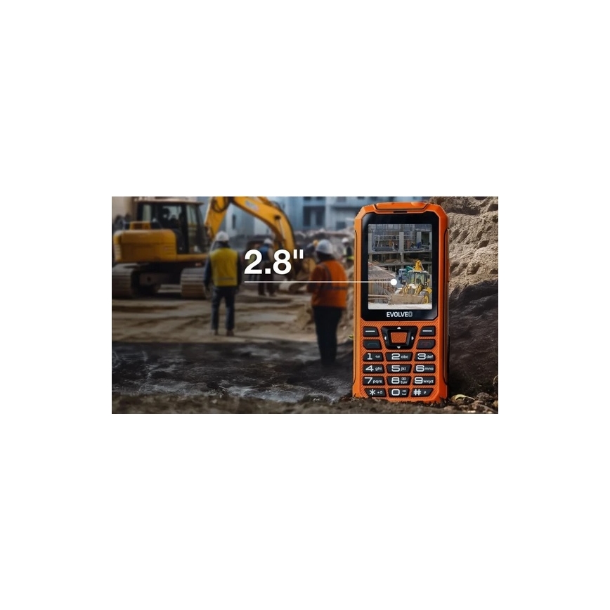 Evolveo - StrongPhone Z6, waterdichte Dual-SIM-telefoon, oranje