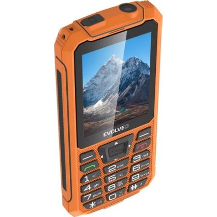 Evolveo - StrongPhone Z6, waterdichte Dual-SIM-telefoon, oranje