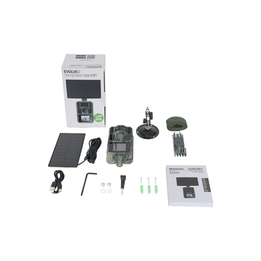 Evolveo - StrongVision Solar Wi-Fi, wildcamera met Wi-Fi en zonnepaneel