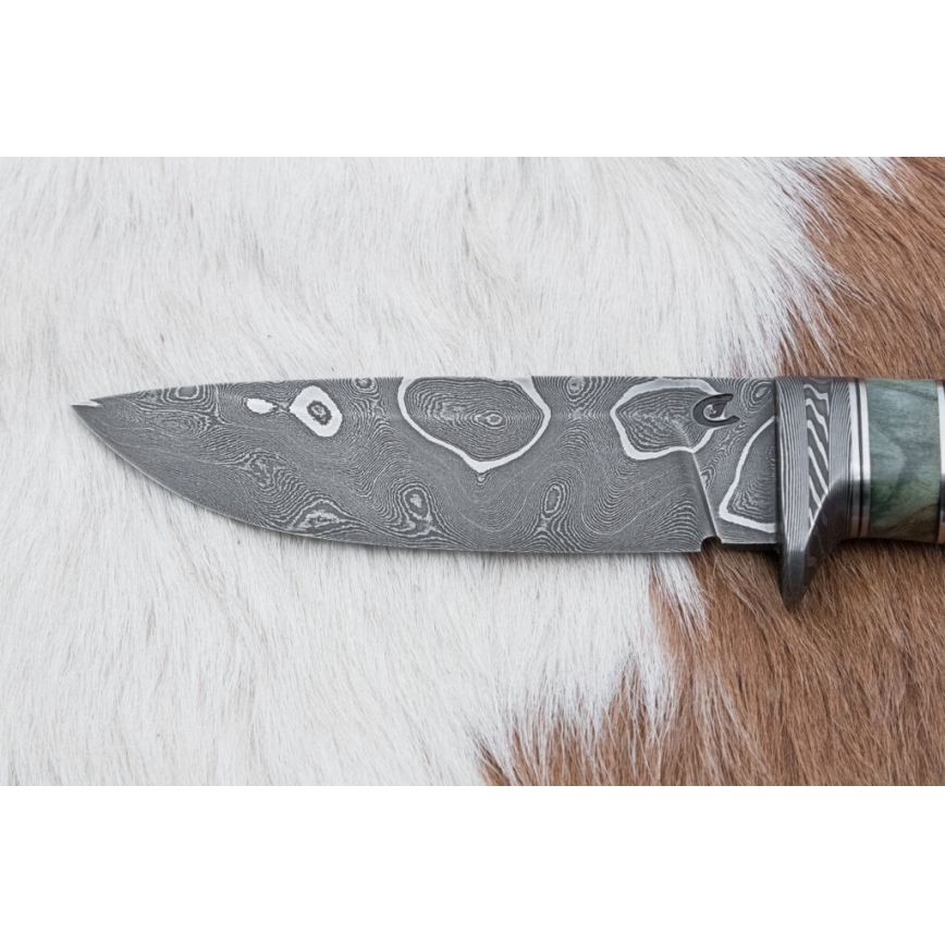 Exclusief Damascus-mes 11,6 cm esdoorn/ebbehout