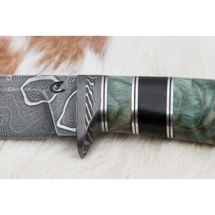 Exclusief Damascus-mes 11,6 cm esdoorn/ebbehout