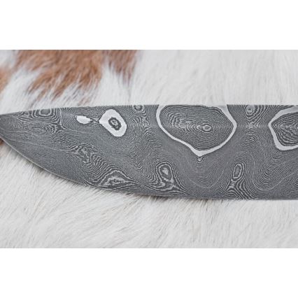 Exclusief Damascus-mes 11,6 cm esdoorn/ebbehout