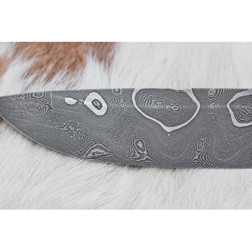 Exclusief Damascus-mes 11,6 cm esdoorn/ebbehout
