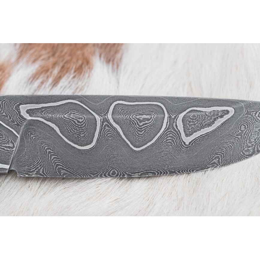 Exclusief Damascus-mes 11,6 cm esdoorn/ebbehout