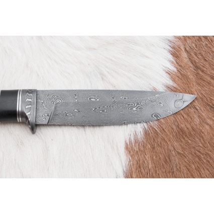 Exclusief Damascus-mes 12,7 cm eiken/ebbehout