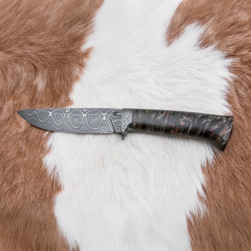 Exclusief Damascus-mes 12,7 cm esdoorn/agaat