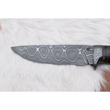 Exclusief Damascus-mes 12,7 cm esdoorn/agaat