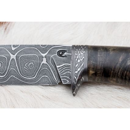 Exclusief Damascus-mes 12,7 cm esdoorn/agaat
