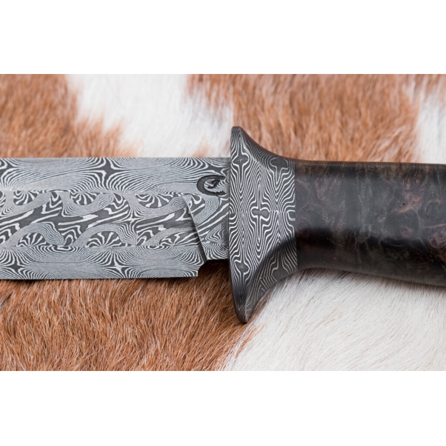 Exclusief Damascus-mes 13,8 cm esdoorn