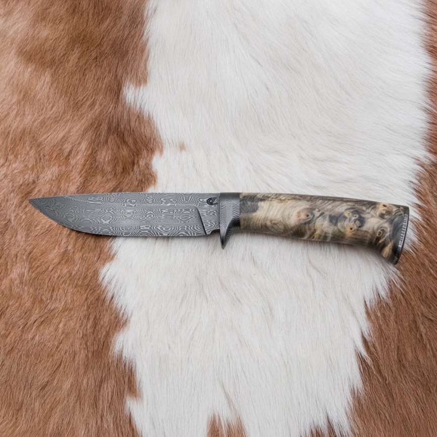 Exclusief Damascus-mes 13 cm kastanjeboom
