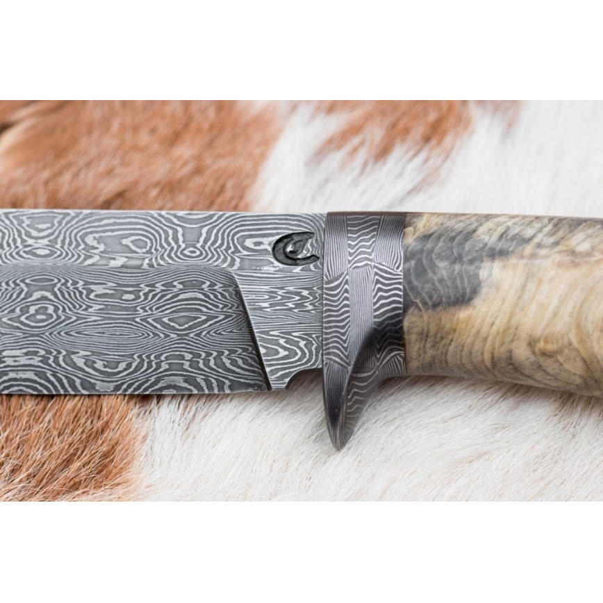 Exclusief Damascus-mes 13 cm kastanjeboom