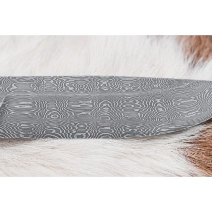 Exclusief Damascus-mes 13 cm kastanjeboom