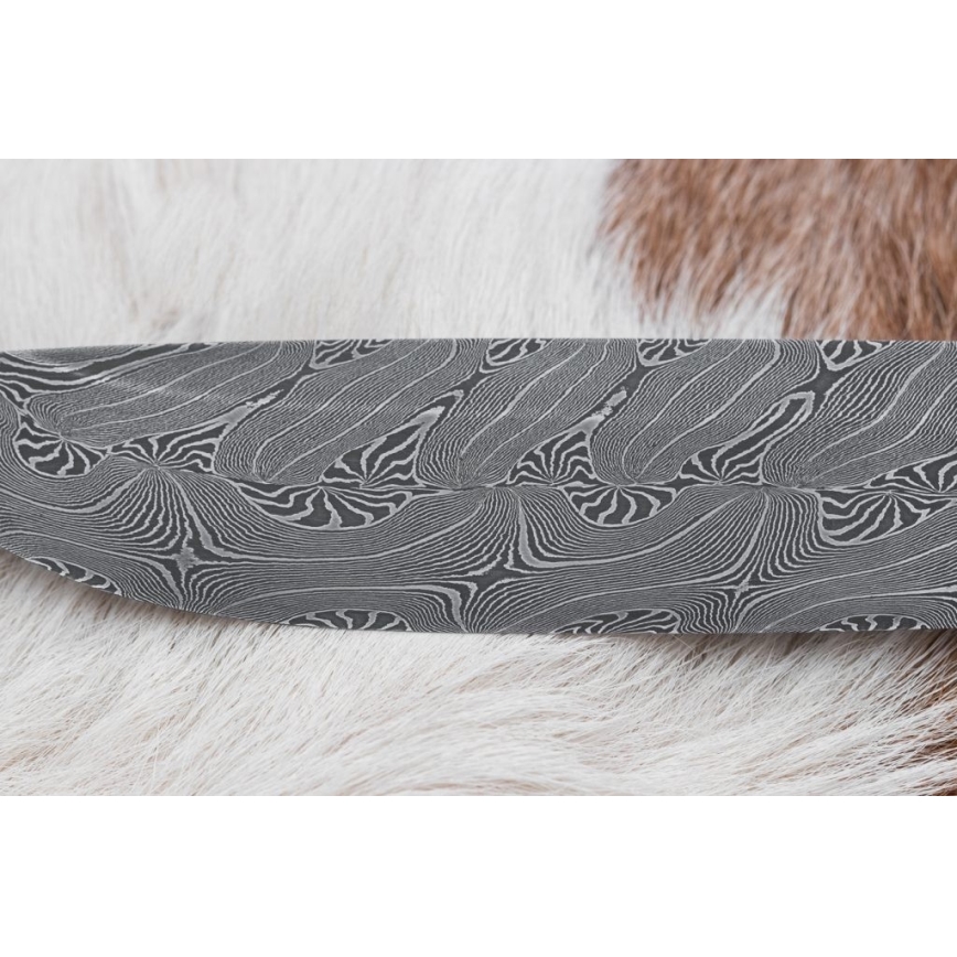 Exclusief Damascus-mes 13 cm serpentijn/rendier gewei