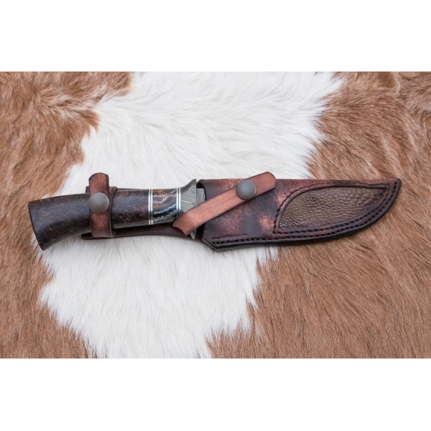 Exclusief Damascus-mes 14,6 cm Berk/mammoet tand