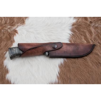 Exclusief Damascus-mes 14 cm essehout