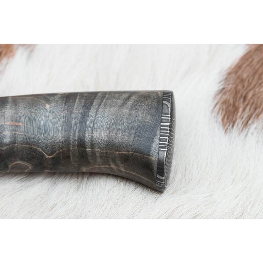 Exclusief Damascus-mes 14 cm essehout