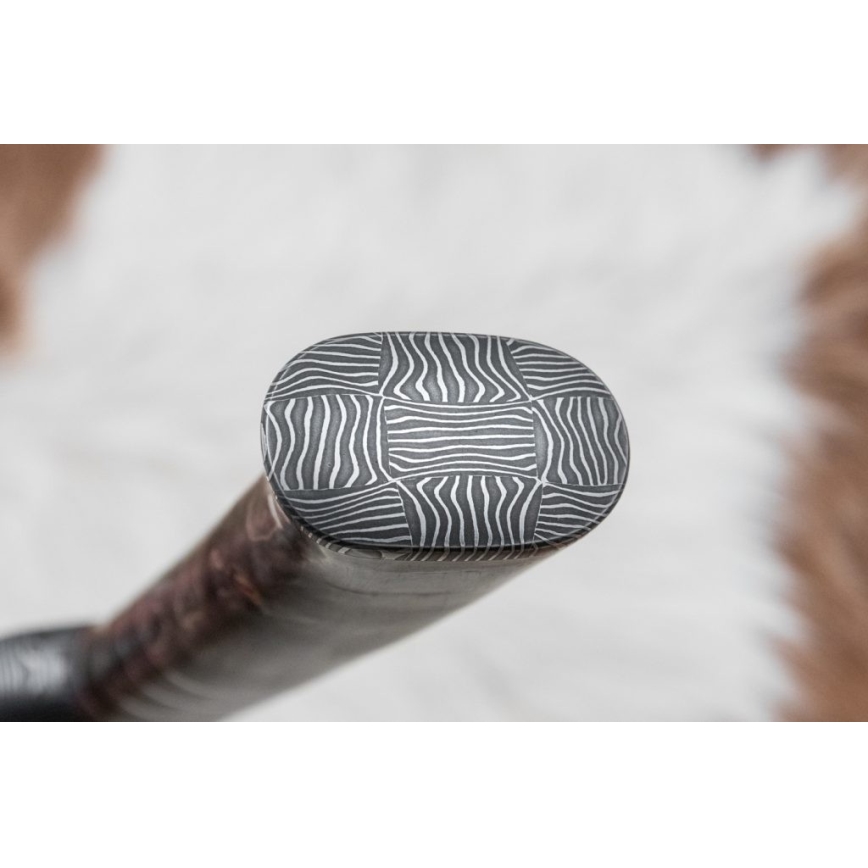 Exclusief Damascus-mes 14 cm essehout