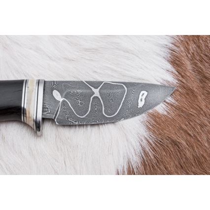 Exclusief Damascus-mes 8,6 cm eiken/kameel bot