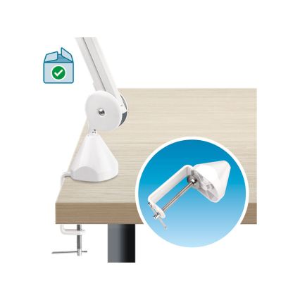 Extol - dimbare LED-bureaulamp met loep LED/10W/230V wit