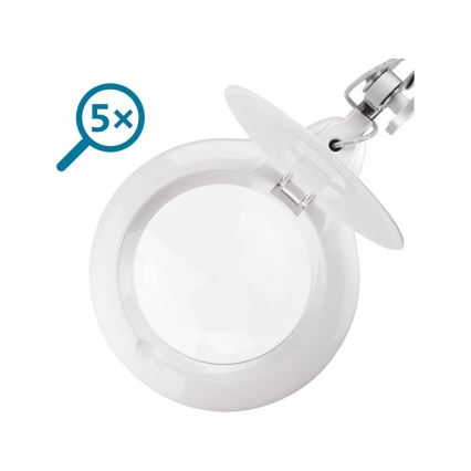 Extol - dimbare LED-bureaulamp met loep LED/10W/230V wit