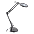 Extol - Dimbare LED tafellamp met een vergrootglas LED/8W/5V 2900/4500/7500K zwart