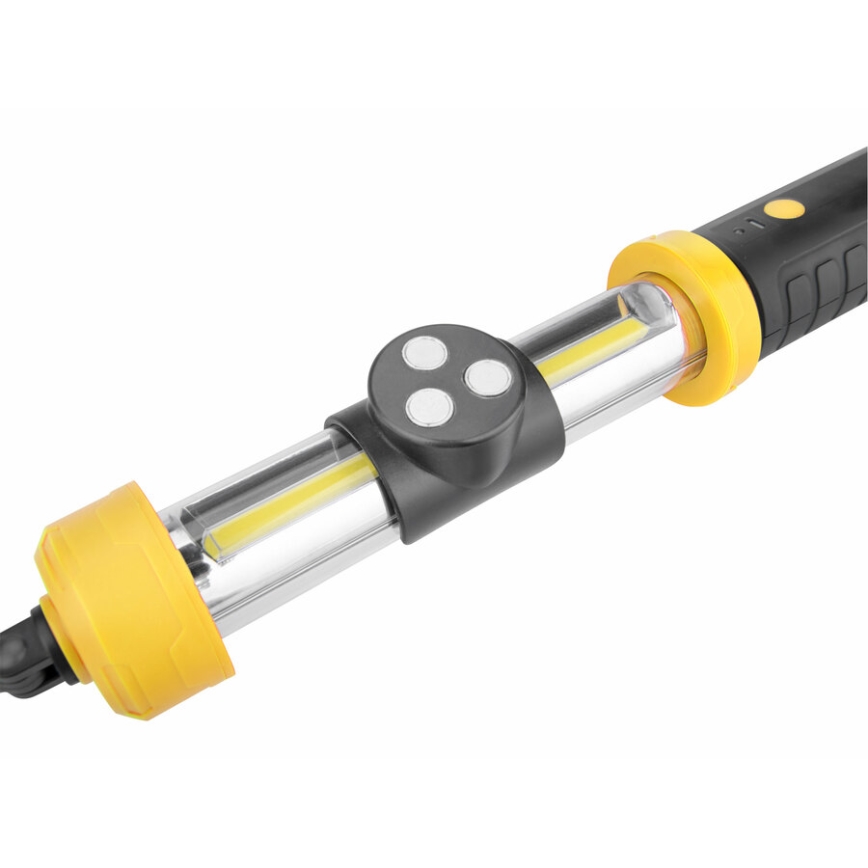 Extol - Draagbare LED Lamp LED/2000 mAh/3,6V zwart/geel