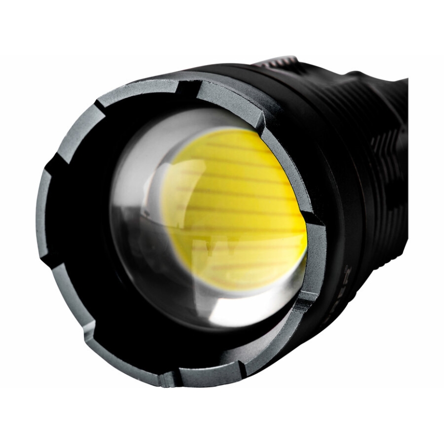 Extol - LED Dimbare oplaadbare zaklamp met powerbank LED/60W/10000 mAh 8000 lm IPX4 zwart