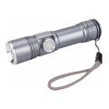 Extol - LED Oplaadbare Zaklamp LED/2000 mAh/3,7V mat chroom