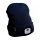 Extol - Muts met hoofdlamp en USB-oplaadbare 250 mAh batterij, blauw, uni-maat
