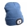 Extol - Muts met hoofdlamp en USB-oplaadbare 300 mAh-accu, blauw, maat UNI