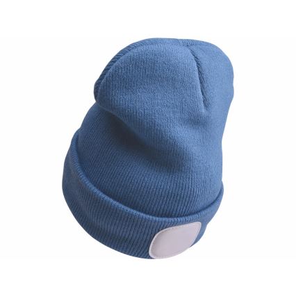 Extol - Muts met hoofdlamp en USB-oplaadbare 300 mAh-accu, blauw, maat UNI