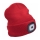 Extol - Muts met hoofdlamp en USB-oplaadbare 300 mAh-batterij, rood, maat UNI