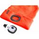 Extol - Muts met hoofdlamp en USB-oplader 250 mAh neon oranje maat UNI